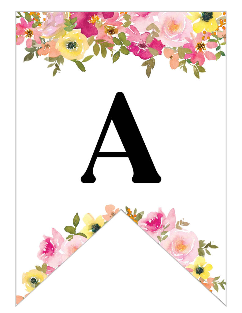 Free Printable Floral Alphabet Banner Letters Lovely Planner Intended For Free Printable Whole Alphabet Banner Free Printable Floral Alphabet Banner Letters Lovely Planner Intended For Free Printable Whole Alphabet Banner