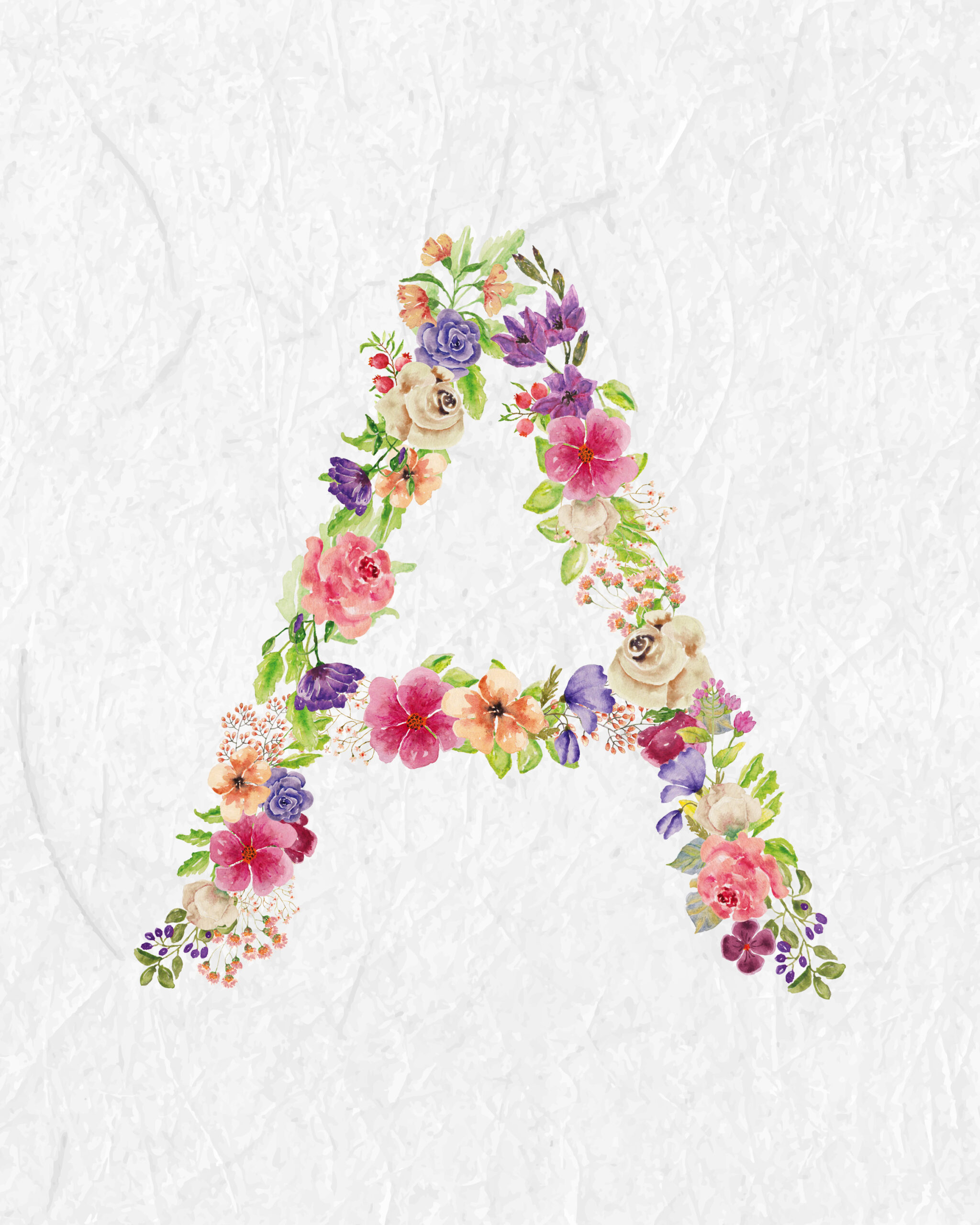Free Printable Floral Monograms - The Cottage Market within Free Printable Flower Letters