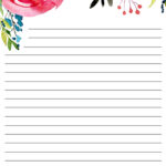 Free Printable Floral Stationery   Paper Trail Design With Regard To Free Printable Stationery Paper