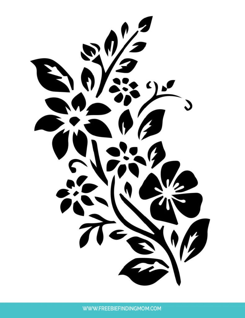 Free Printable Floral Stencils Printable Party Favors Regarding Free Printable Stencils For Painting Free Printable Floral Stencils Printable Party Favors Regarding Free Printable Stencils For Painting