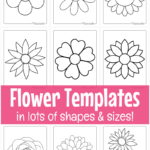 Free Printable Flower Templates For Crafts Regarding Free Printable Flower Template