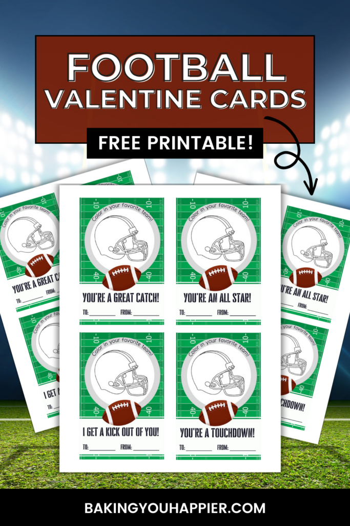 Free Printable Football Valentine Cards | Baking You Happier Regarding Free Printable Football Valentines Day Cards Free Printable Football Valentine Cards | Baking You Happier Regarding Free Printable Football Valentines Day Cards