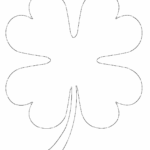 Free Printable Four Leaf Clover Templates – Large & Small Patterns With Regard To Four Leaf Clover Template Printable Free