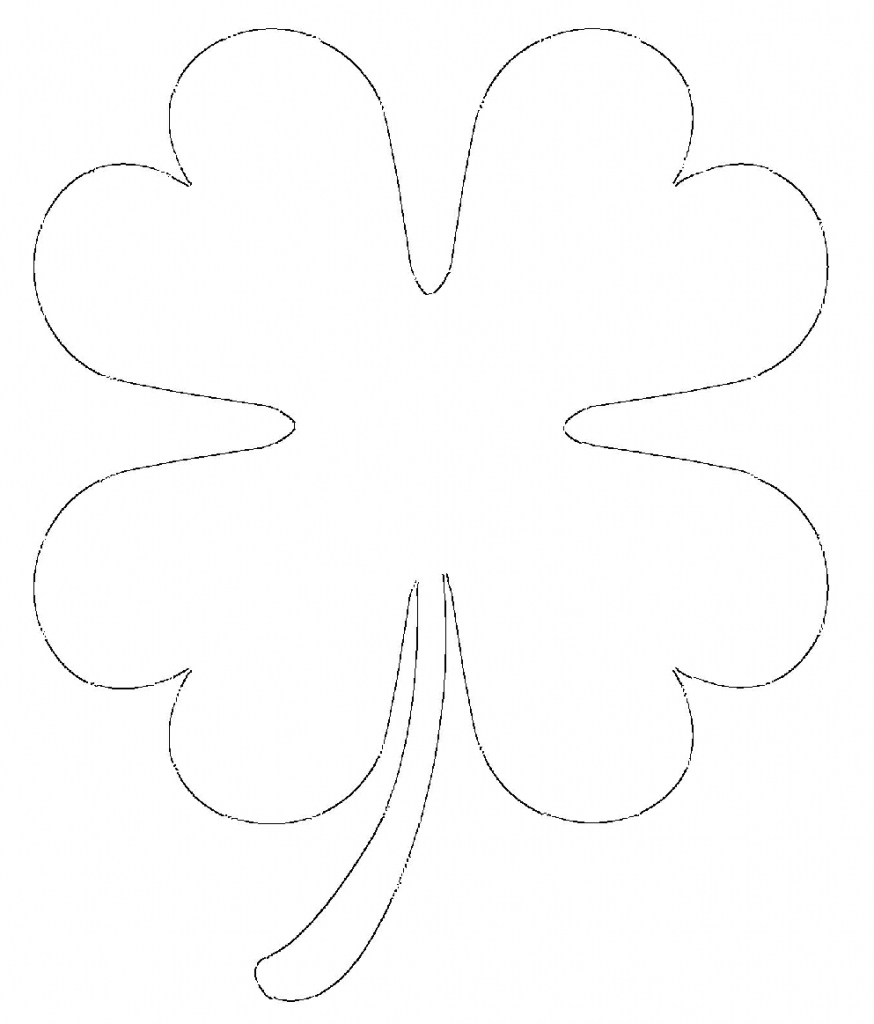 Free Printable Four Leaf Clover Templates – Large & Small Patterns With Regard To Four Leaf Clover Template Printable Free Free Printable Four Leaf Clover Templates – Large & Small Patterns With Regard To Four Leaf Clover Template Printable Free