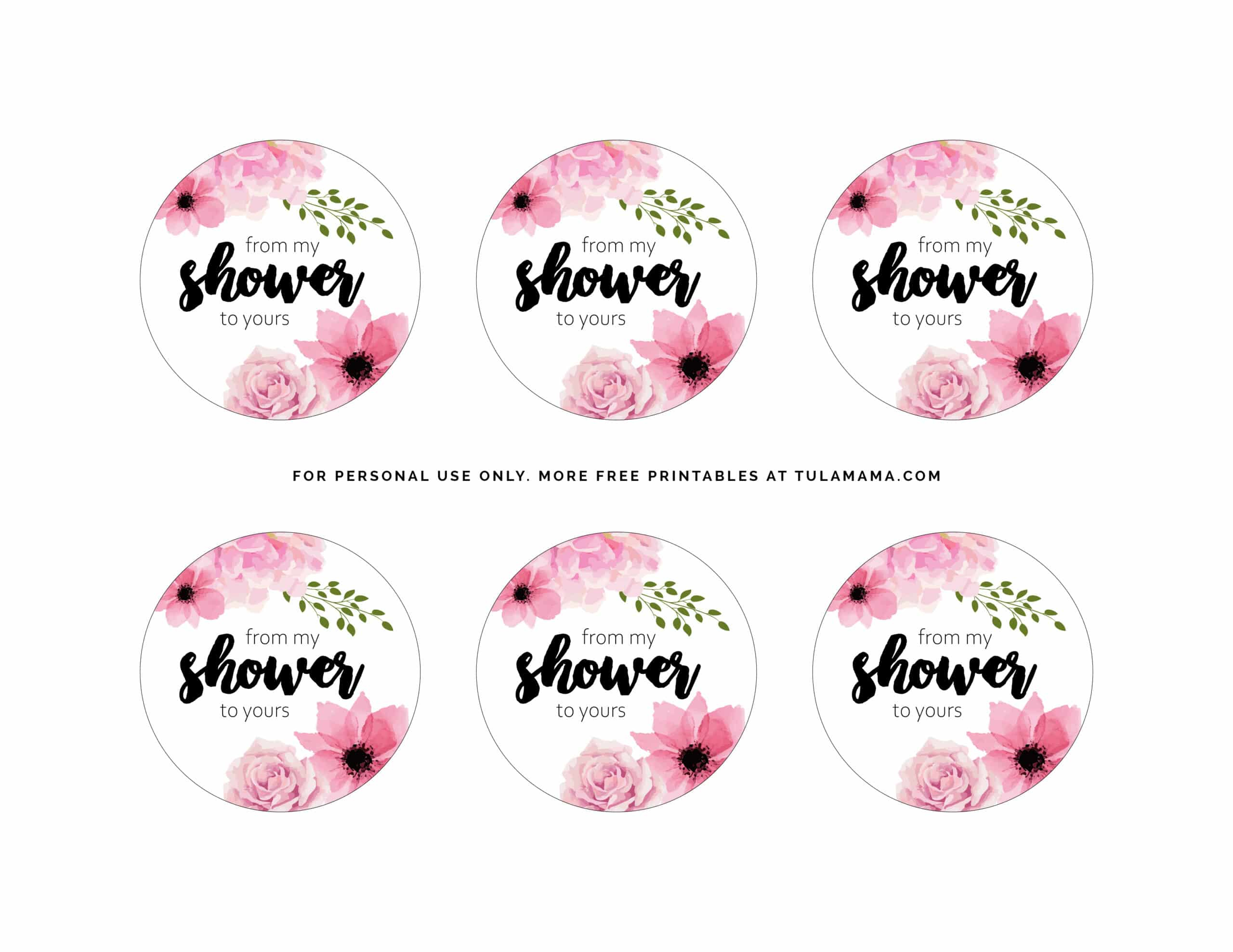Free Printable &amp;quot;From My Shower To Yours&amp;quot; Gift Tags - Tulamama with Free Printable Baby Shower Labels and Tags
