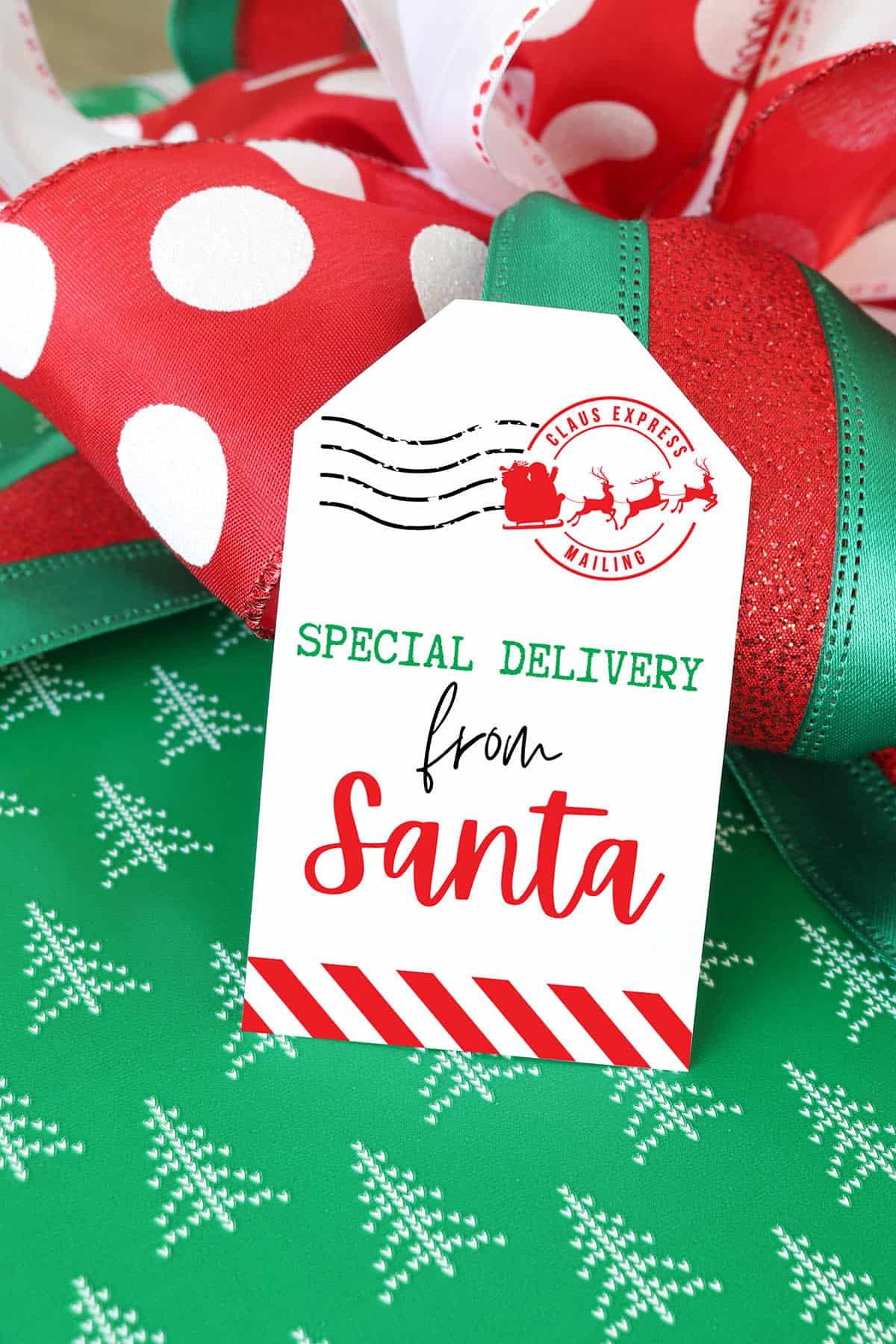 Free Printable &amp;quot;From Santa&amp;quot; Gift Tags For Christmas - Aubree Originals intended for Free Printable Santa Gift Tags