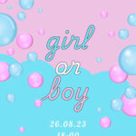Free, Printable Gender Reveal Announcement Templates | Canva Throughout Free Printable Gender Reveal Templates