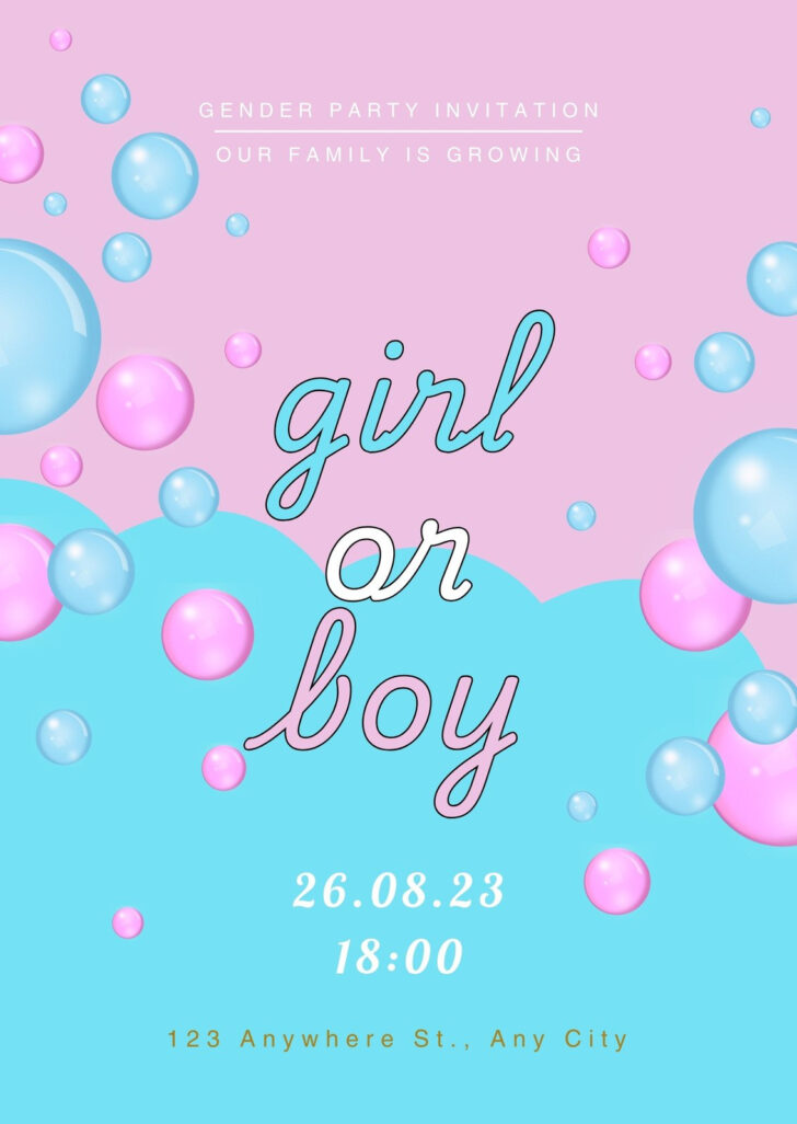 Free Printable Gender Reveal Templates
