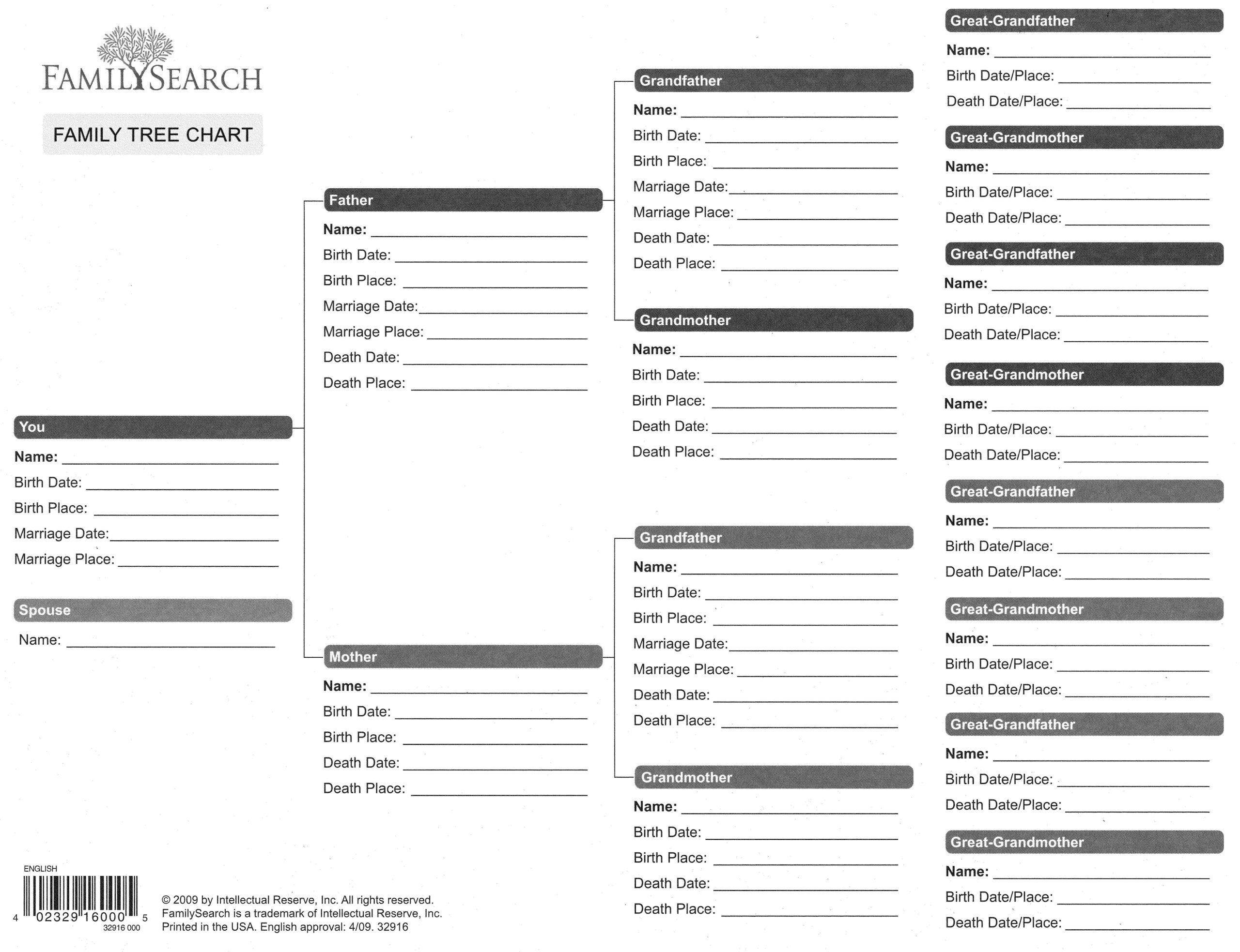 Free Printable Genealogy Forms Individual Worksheet - Worksheets with regard to Free Printable Genealogy Worksheets