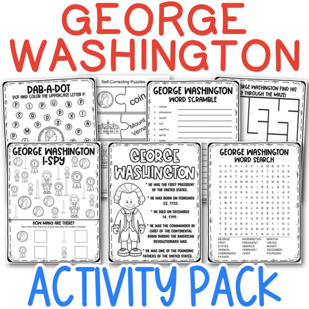 Free Printable George Washington Activity Pack | 5 Fascinating Facts regarding Free Printable George Washington Worksheets