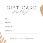 Free, Printable Gift Certificate Templates To Customize | Canva For Free Printable Gift Vouchers Uk