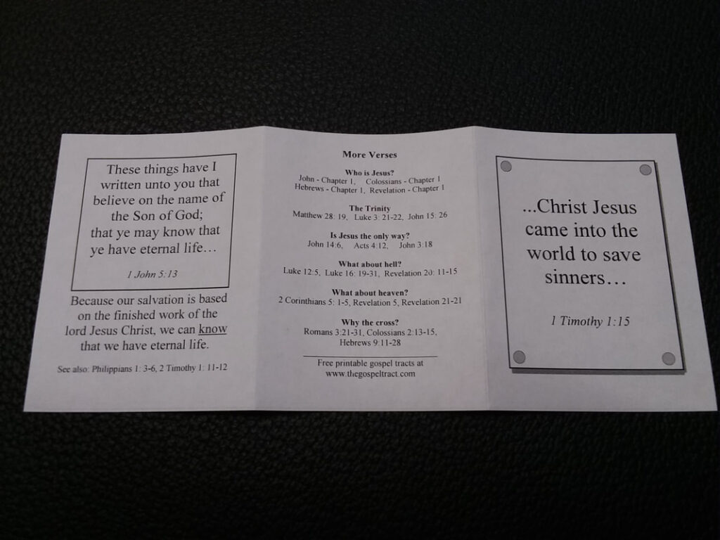 Free, Printable Gospel Tracts In English And Spanish The Gospel Inside Free Printable Tracts For Evangelism Free, Printable Gospel Tracts In English And Spanish The Gospel Inside Free Printable Tracts For Evangelism