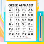 Free Printable Greek Alphabet Chart In Free Printable Greek Letters
