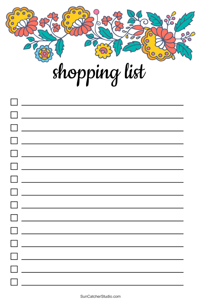 Free Printable Grocery List Templates (Pdf): Shopping Lists – Free Regarding Free Printable Shopping List Free Printable Grocery List Templates (Pdf): Shopping Lists – Free Regarding Free Printable Shopping List