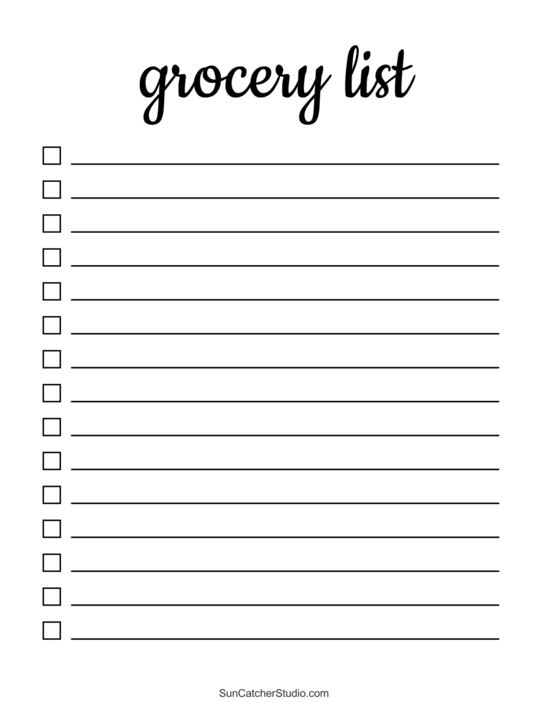 Free Printable Grocery List Templates (Pdf): Shopping Lists – Free Within Free Printable Shopping List Free Printable Grocery List Templates (Pdf): Shopping Lists – Free Within Free Printable Shopping List