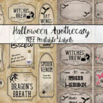 Free Printable Halloween Apothecary Labels: 16 Designs Plus Blanks! With Regard To Free Printable Halloween Labels
