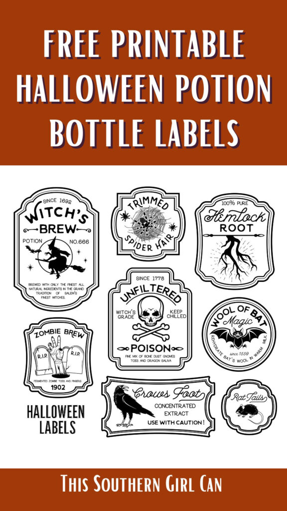Free Printable Halloween Potion Bottle Labels With Free Printable Halloween Labels Free Printable Halloween Potion Bottle Labels With Free Printable Halloween Labels