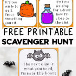 Free Printable Halloween Scavenger Hunt Pertaining To Free Printable Halloween Scavenger Hunt