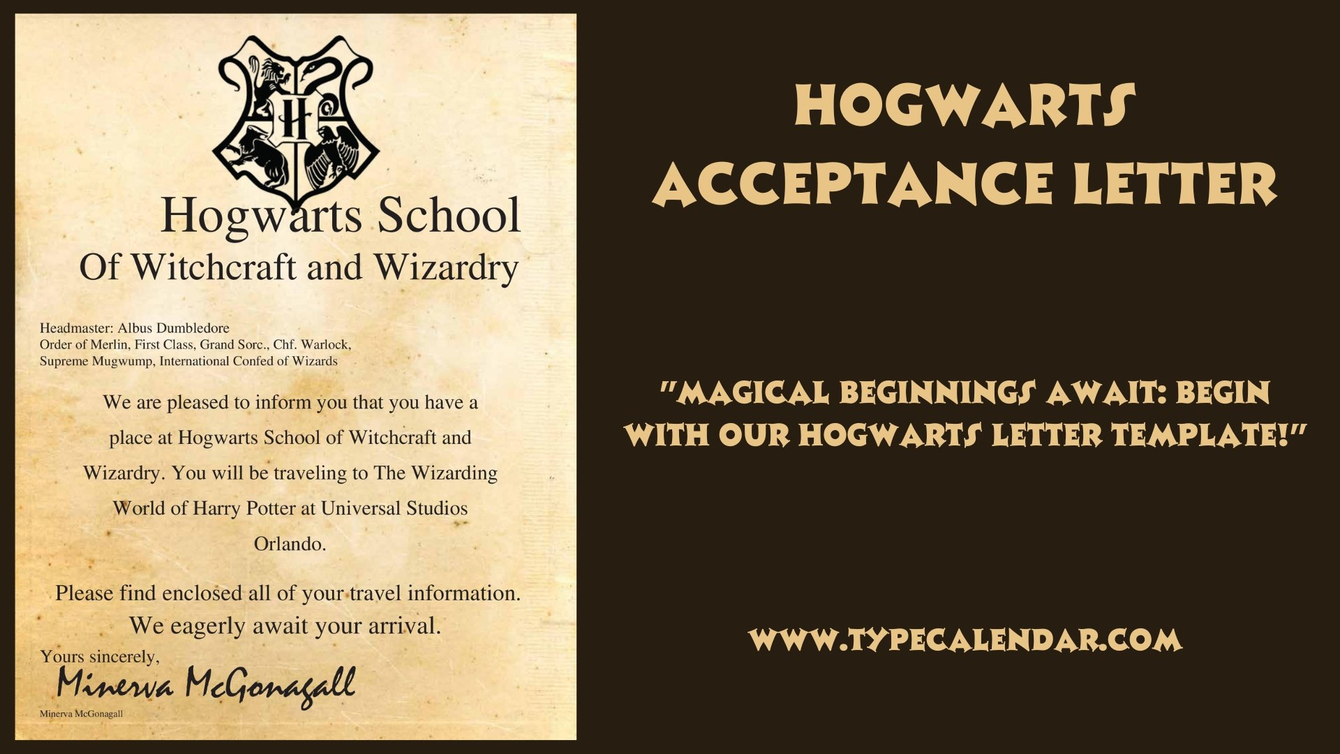 Free Printable Harry Potter Hogwarts Acceptance Letter Templates pertaining to Hogwarts Acceptance Letter Template Free Printable