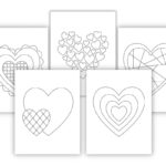Free Printable Heart Coloring Pages For Kids & Adults   The Craft For Free Printable Heart Coloring Pages