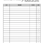 Free Printable Homework Planner Template | Pdf, Word, Excel Or Jpg Inside Free Printable Homework Templates