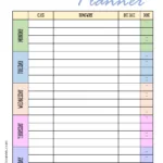 Free Printable Homework Planner Template | Pdf, Word, Excel Or Jpg Regarding Free Printable Homework Templates