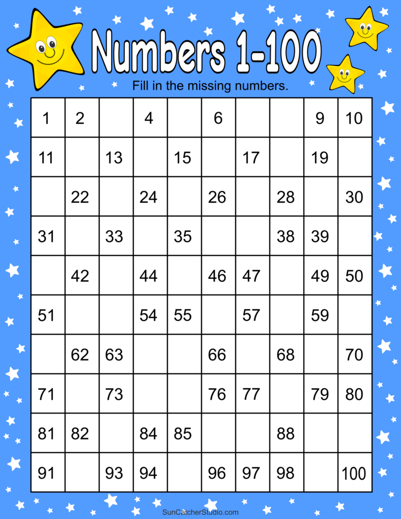 Free Printable Hundreds Charts (Numbers 1 To 100) – Free With Free Printable Number Worksheets 1 100 Free Printable Hundreds Charts (Numbers 1 To 100) – Free With Free Printable Number Worksheets 1 100