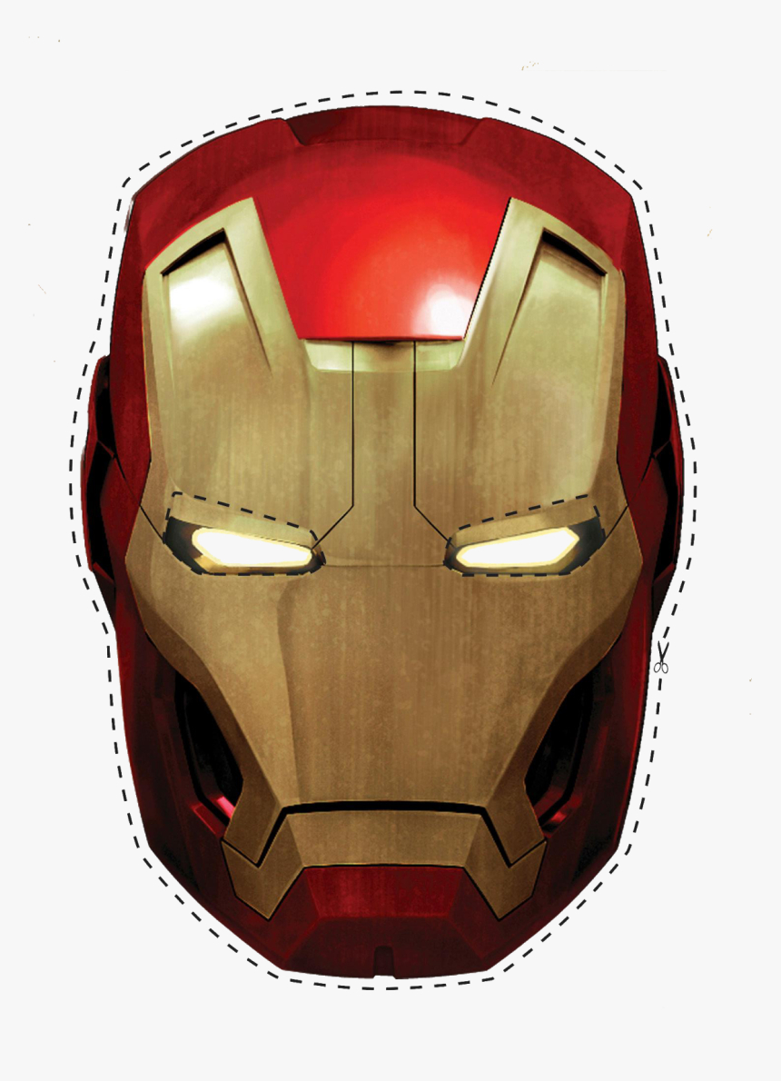 Free Printable Iron Man Mask - Iron Man Helmet Png, Transparent intended for Free Printable Ironman Mask