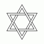 Free Printable Jewish Star Coloring Page Pertaining To Star Of David Template Free Printable