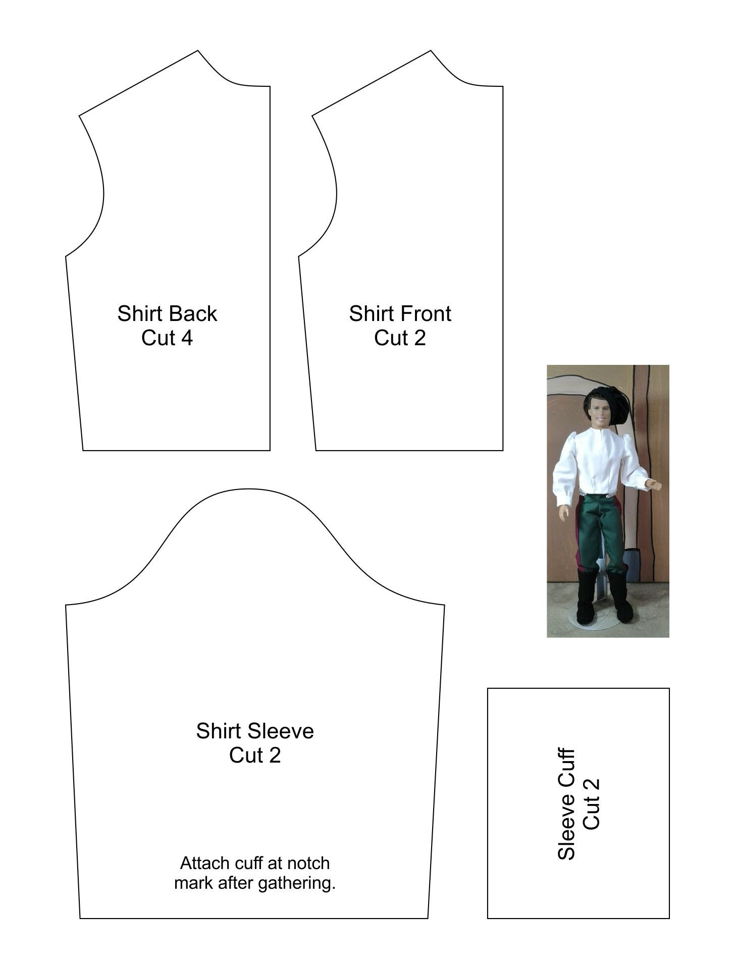 Free Printable Ken Doll Clothes Patterns Clearance regarding Ken Clothes Patterns Free Printable