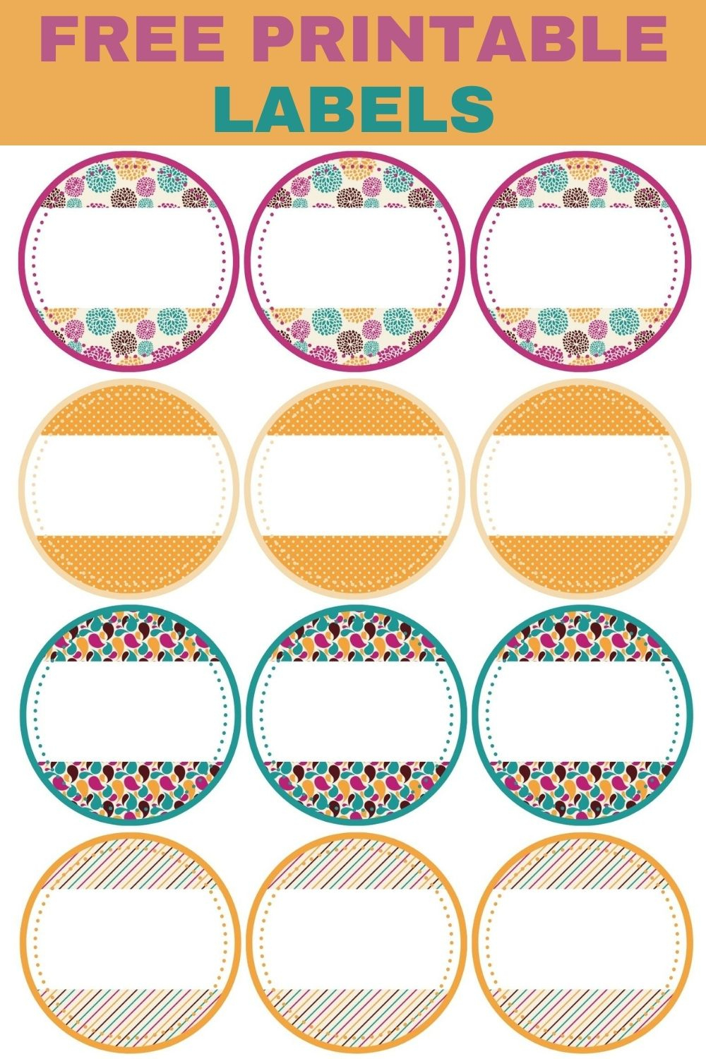 Free Printable Labels - Sweet Pea pertaining to Fancy Labels Printable Free