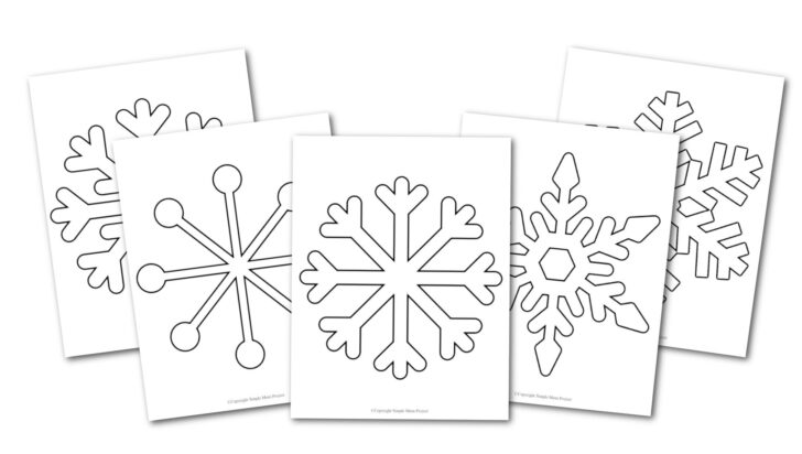 Snowflake Template Free Printable Snowflake Template Free Printable