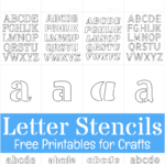 Free Printable Letter Stencils For Crafts Intended For Free Printable Alphabet Stencils Templates