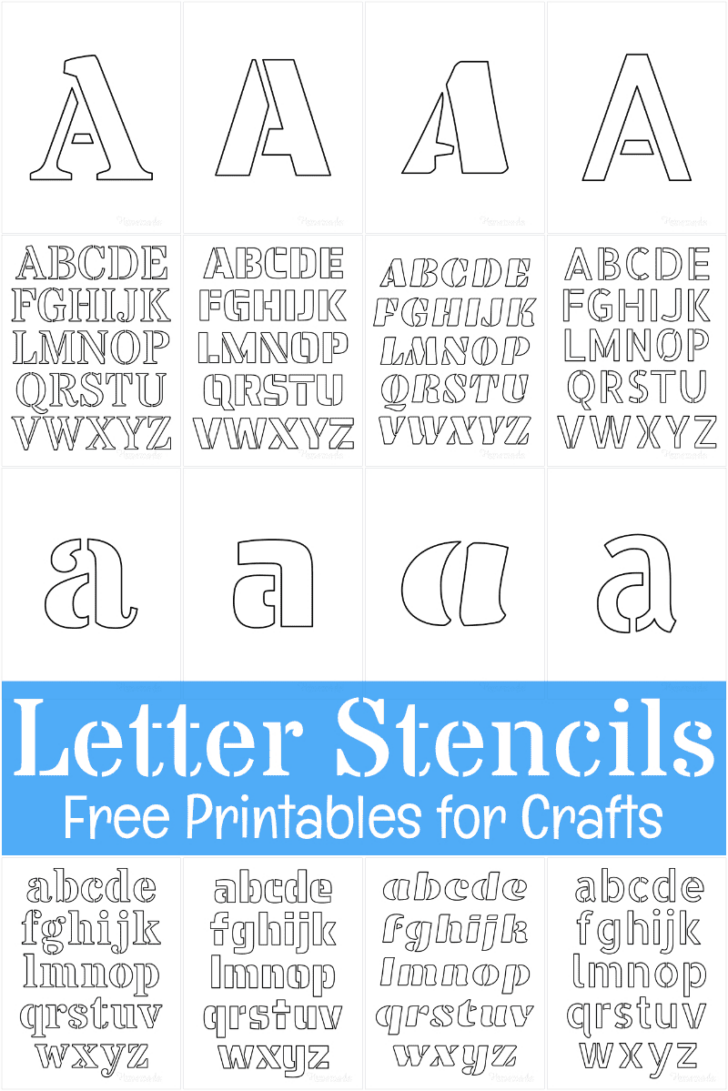 Free Printable Alphabet Stencils Templates