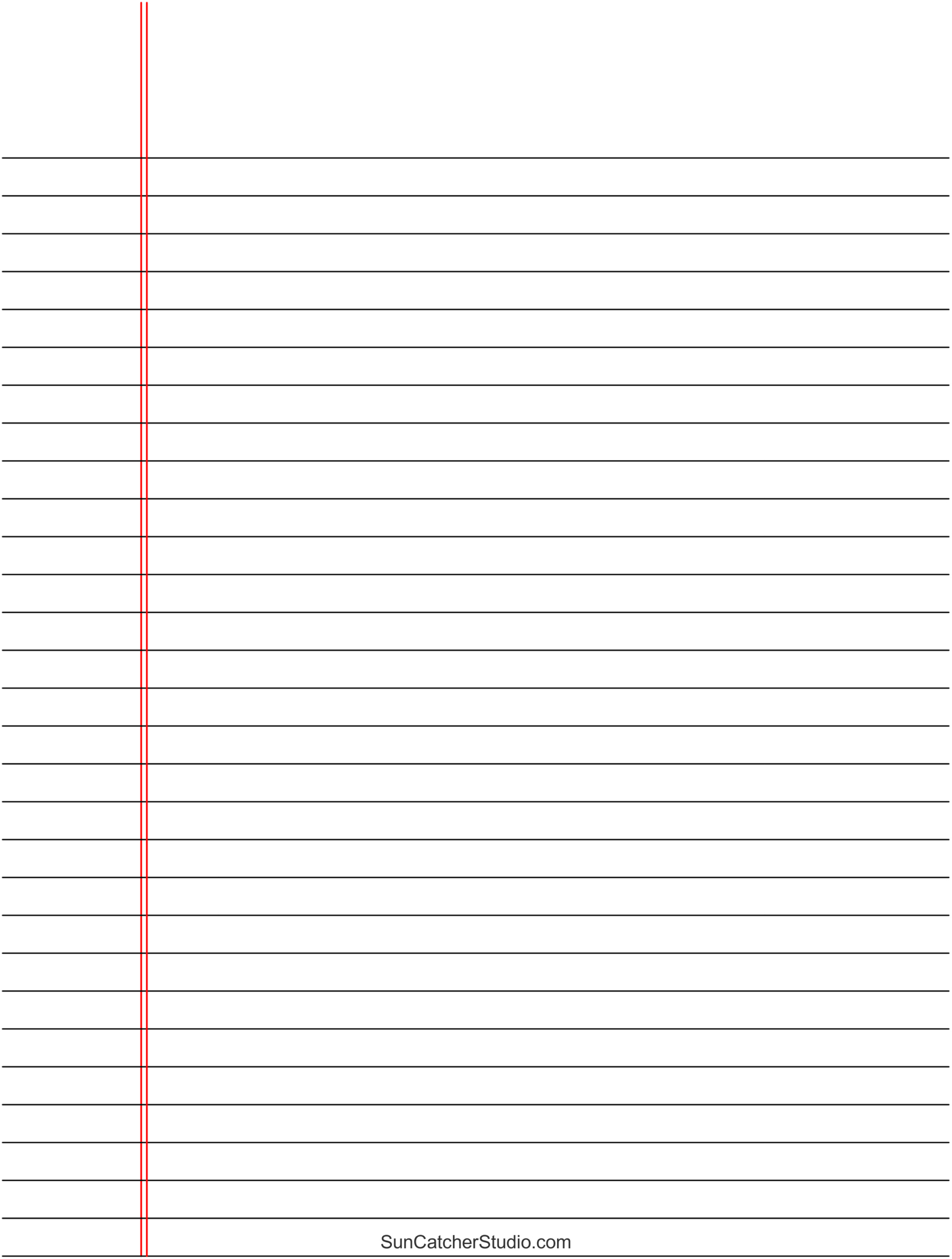 Free Printable Lined Paper (Handwriting, Notebook Templates) – Diy for Free Printable Lined Writing Paper