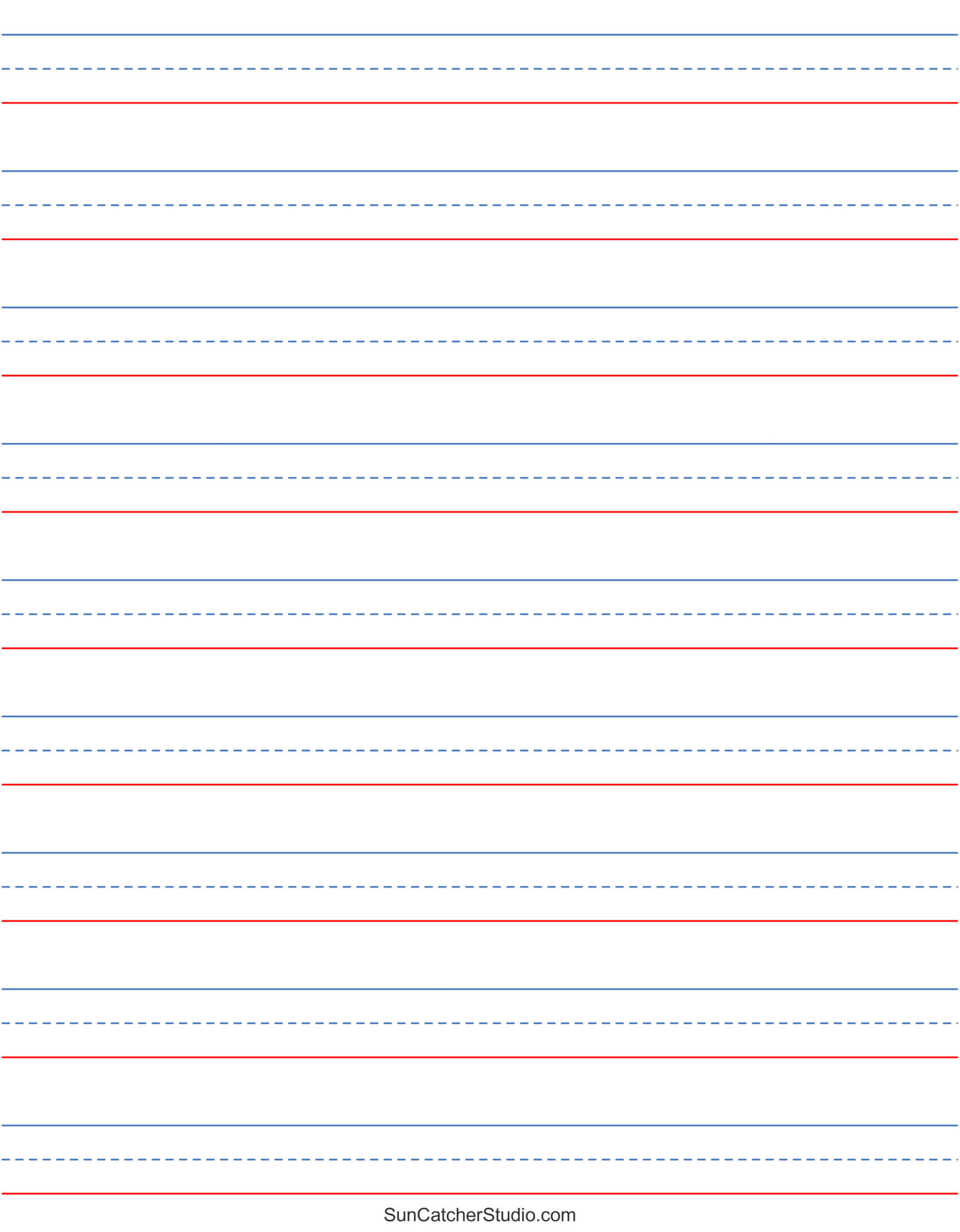 Free Printable Lined Paper (Handwriting, Notebook Templates pertaining to Free Printable Writing Paper For Adults