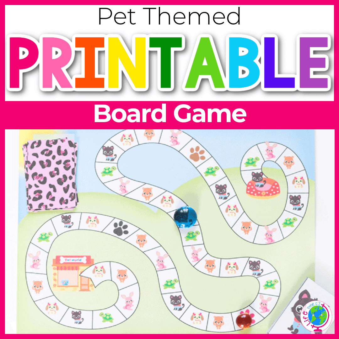 Free Printable Little Pet Matching Board Game in Free Printable Board Games