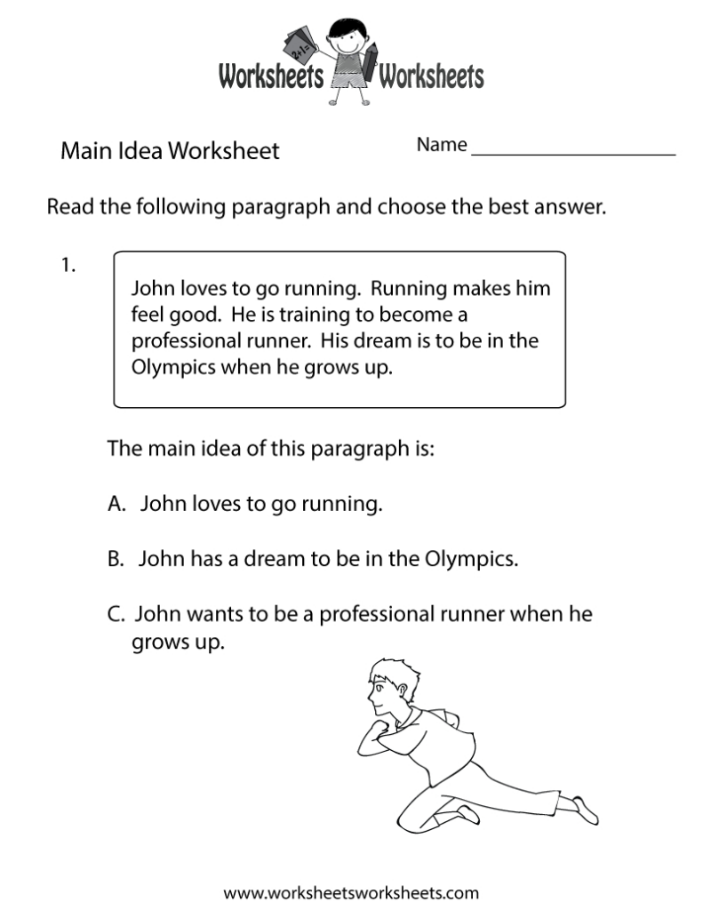 Free Printable Main Idea Practice Worksheet Throughout Free Printable Main Idea Worksheets Free Printable Main Idea Practice Worksheet Throughout Free Printable Main Idea Worksheets