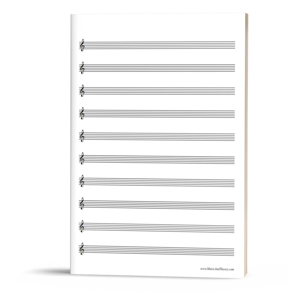 Free Printable Manuscript Paper | Makingmusicfun   Worksheets Inside Free Printable Staff Paper Blank Sheet Music Net