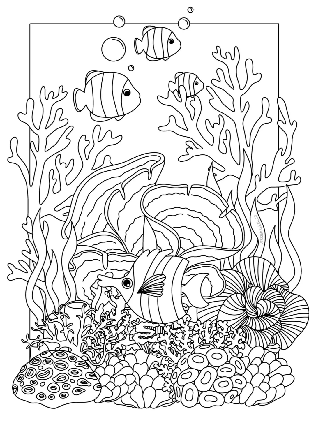 Free Printable Mindfulness Colouring Pages For Adults - Jessie Parker in Free Printable Coloring Books For Adults