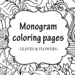Free Printable Monogram Coloring Pages   My Printable Home For Free Printable Monogram