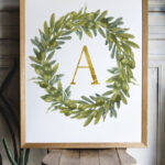 Free Printable Monogram Wall Decor & Place Cards   The Navage Patch Regarding Free Printable Monogram