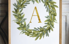 Free Printable Monogram Wall Decor & Place Cards – The Navage Patch regarding Free Printable Monogram