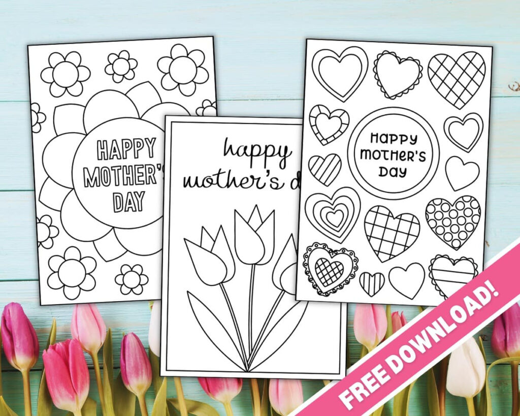 Free Printable Mother&<h2>039;S Day Coloring Cards The Craft At Home Family In Free Printable Mothers Day Cards No Download Free Printable Mother&<h2>039;S Day Coloring Cards The Craft At Home Family In Free Printable Mothers Day Cards No Download