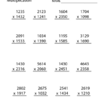 Free Printable Multiplication Worksheet For Fifth Grade For Free Printable Multiplication Worksheets For 5th Grade