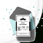 Free Printable Mustache Party Invitations   Blank & Editable Pertaining To Free Printable Mustache Invitations
