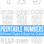 Free Printable Numbers For Crafts With Regard To Free Printable 5 Inch Number Stencils