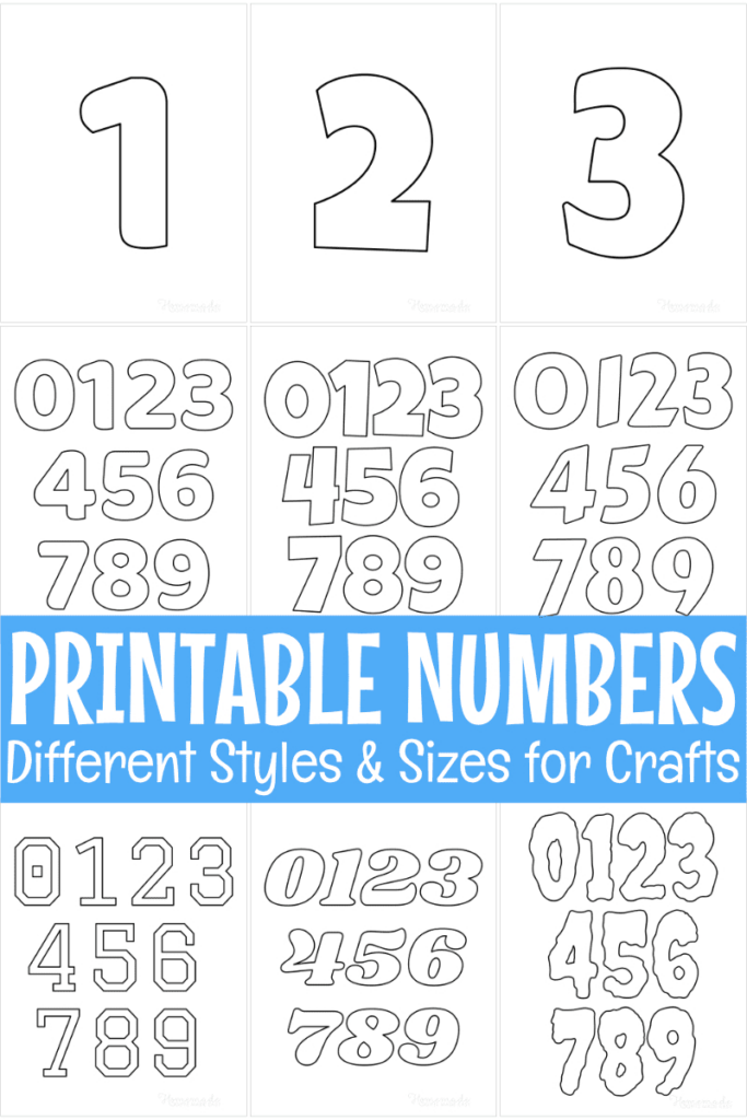 Free Printable Numbers For Crafts With Regard To Free Printable 5 Inch Number Stencils