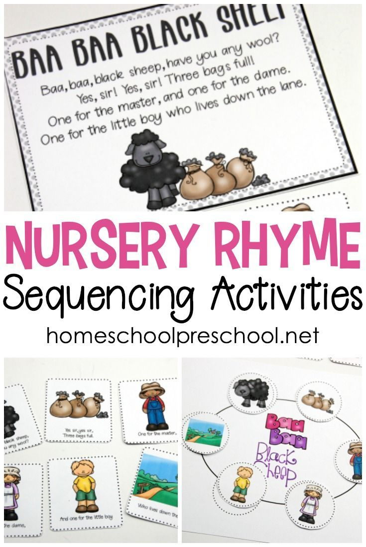 Free Printable Nursery Rhyme Sequencing Cards with regard to Free Printable Nursery Rhymes