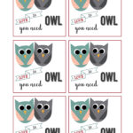 Free Printable Owl Valentine Cards   Paper Trail Design Within Free Printable Owl Valentine Cards